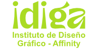 Logo negativo Instituto de Diseño Gráfico Affinity